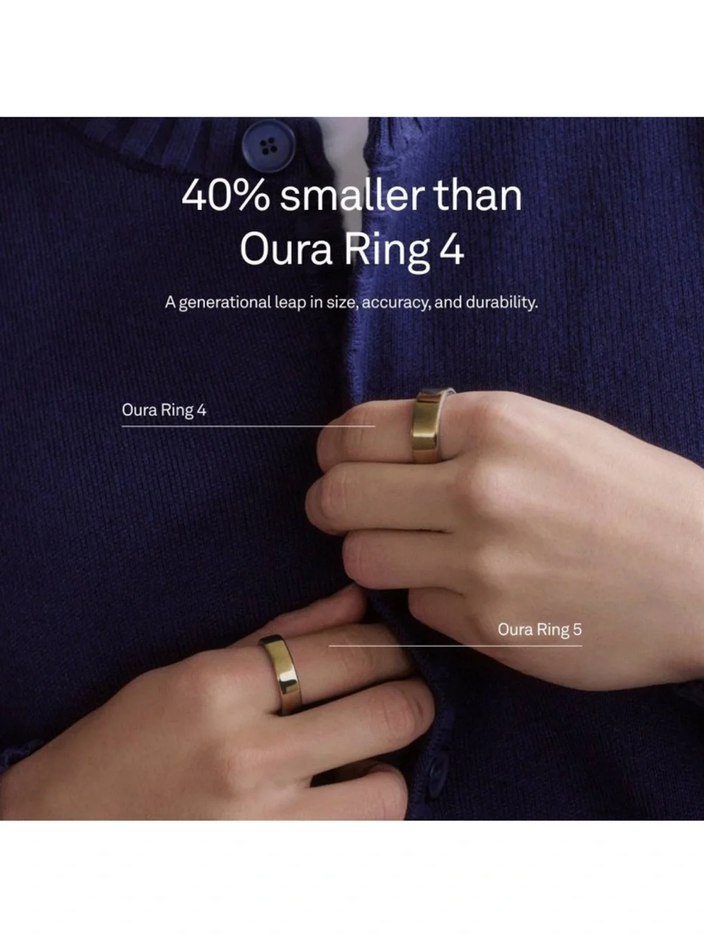 Oura Ring 5 Silver •Size 10•